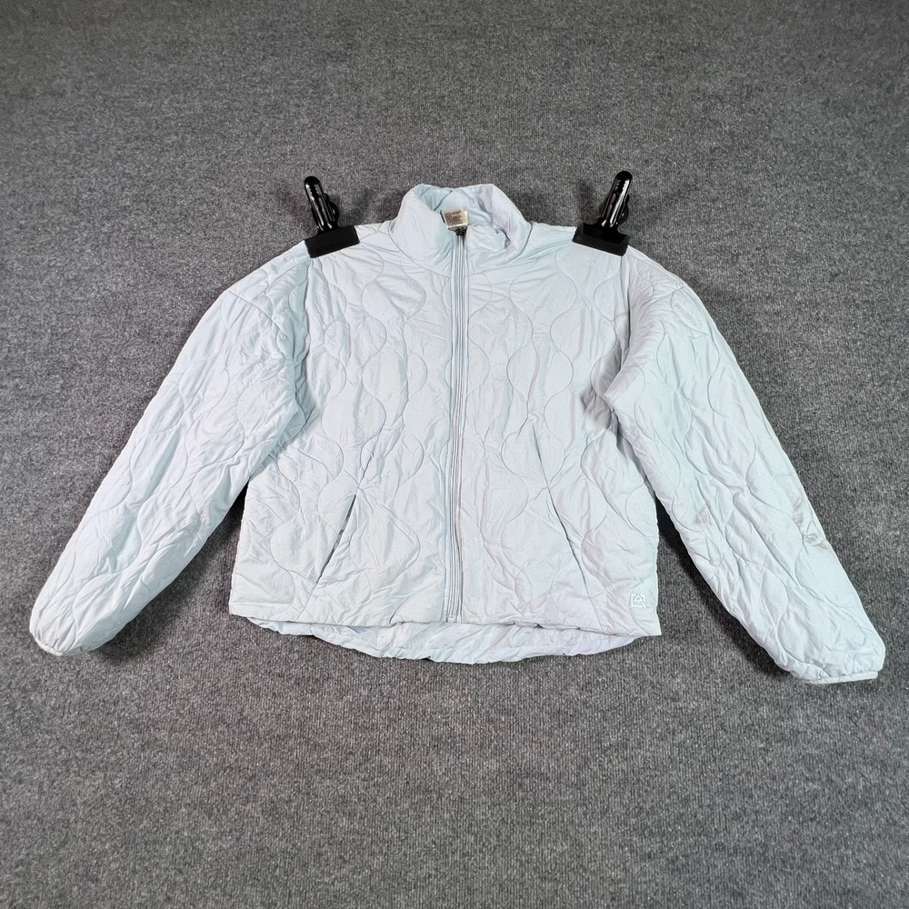 Avalanche Puffer Jacket Womens Large Light Blue Full Zip CA8100R Insulated